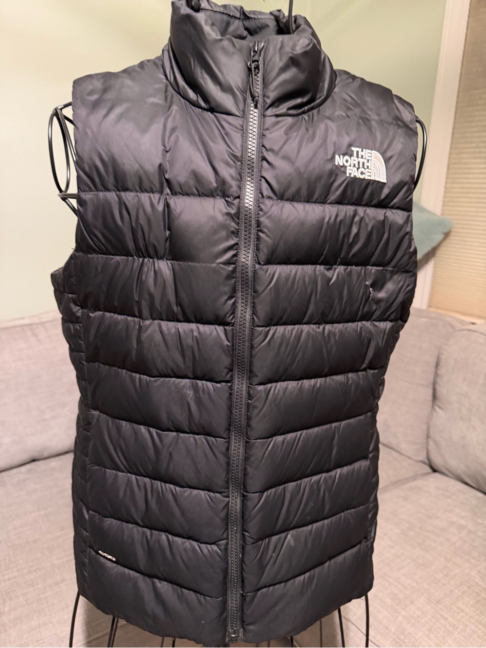 The North Face Black Quilted Insulated vest.